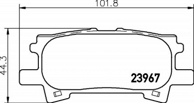 HELLA PAGID 8db355010621 -  Комплект тормозных колодок, дисковый тормоз